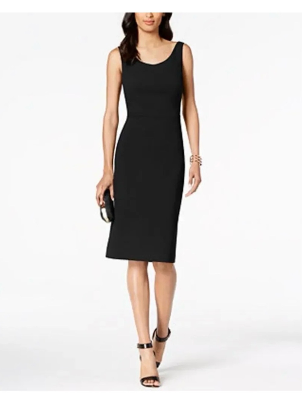 Betsey Johnson Black Sleeveless Scoopneck Dress